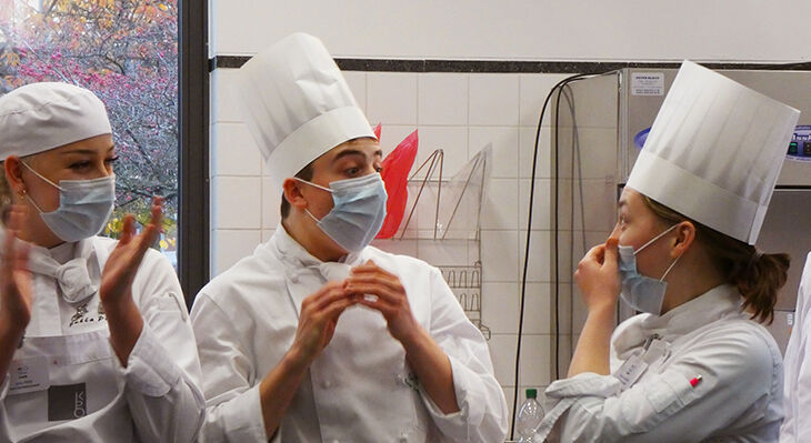 Die Gewinner beim Finale von "We - Future Chefs": Das Team Kieler Sprotten